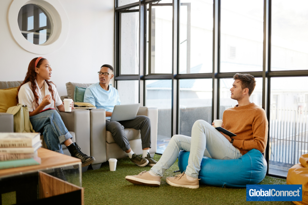 How are companies and corporations prioritizing collaboration and productivity among their employees, especially with remote work and virtual teams on the rise?
